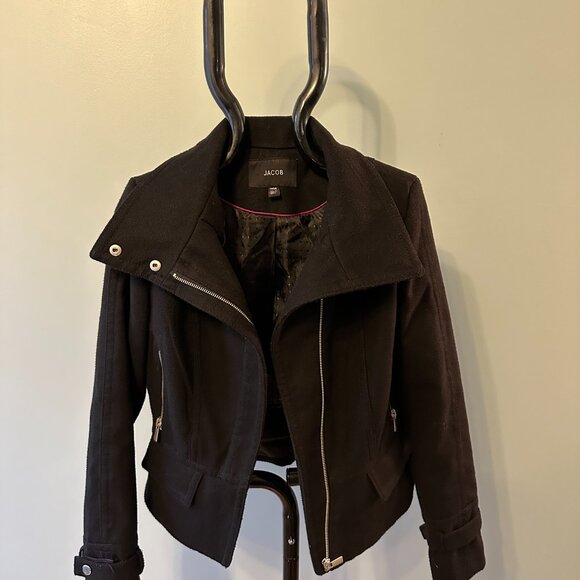 Jacob Ladies Bomber Style Jacket with Zip front - Picture 8 of 12